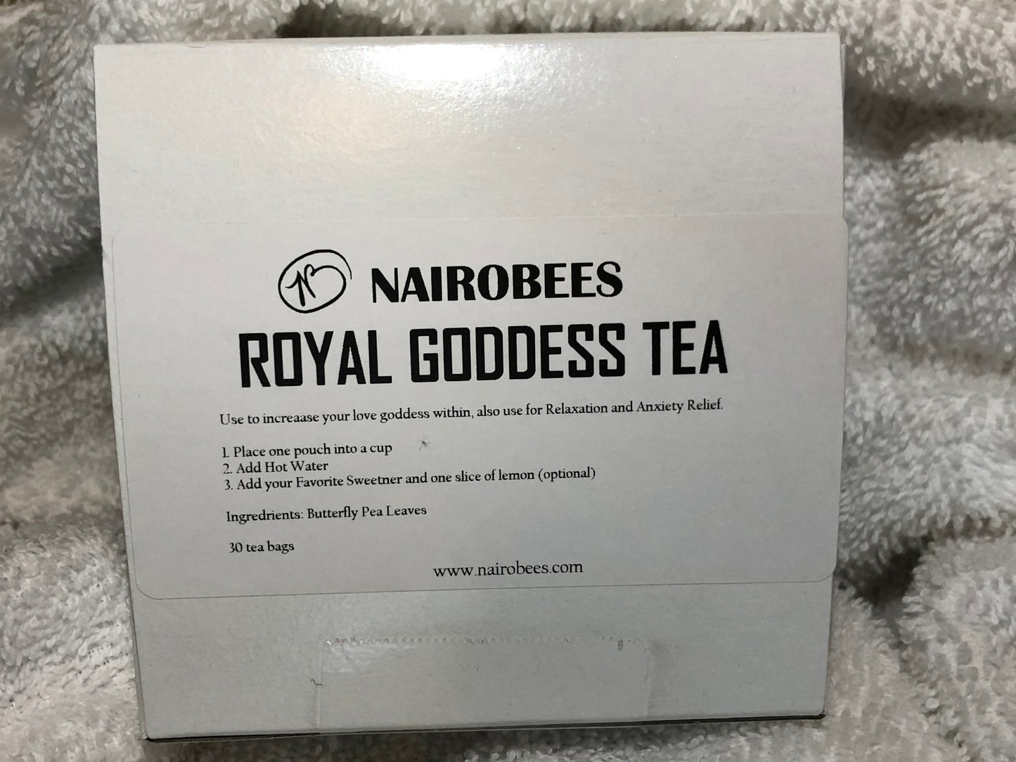 Royal Goddess Tea bags (Options: 20 or 30 bags)